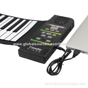 Foldable mini, roll up piano for kids